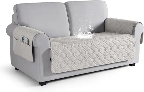 Vista 25 de VANSOFY Funda para Sofá, Fundas de Sofá Impermeables Lavables Forro Protector de Muebles Fundas de Asiento de Sofá Antideslizantes para Perros, Negro
