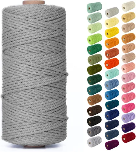 Vista 86 de Nook Theory Hilo de macramé de 3mm 109 yardas - Cuerda de macramé suave de 4mm, 5mm perfecta para nudos - Suministros de macramé para colgadores