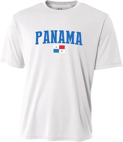 Vista 2 de Panamá Soccer Jersey Bandera Logo Hombres Equipo Nacional Futbol Copa Mundial Olimpiadas Personalizado Deportes Nombre Número Blanco