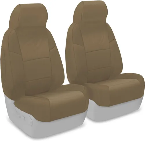 Vista 13 de Coverking Funda de asiento de ajuste personalizado para modelos selectos de Nissan Frontier, polialgodón (negro)