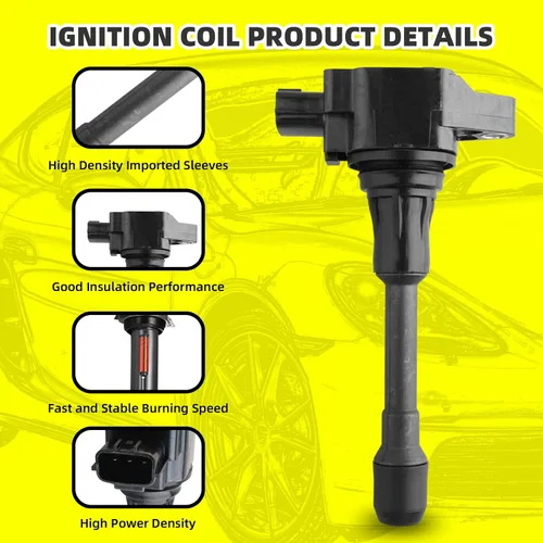 Vista 3 de Juego de 6 bobinas de encendido UF617 22448-EY00A y 6 bujías de iridio compatibles con Nissan Infiniti 370Z G37 M37 Q50 Q60 Q70 QX50 QX70 - V6 3.7L