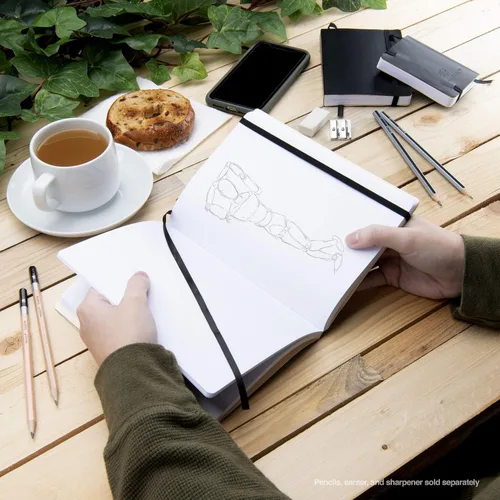 Vista 7 de Cuaderno de bocetos Travelers Dot Grid Pentalic Art, libre de ácidos