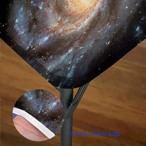 Vista 5 de Mantel cuadrado con diseño de galaxia y espiral, diseño de planeta y espiral, para mesa de 24 x 24 pulgadas, para restaurantes, picnic, patio