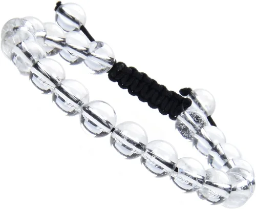 Vista 9 de MASSIVE BEADS - Pulseras ajustables unisex de cuentas de cristal de piedras preciosas con poder curativo natural, de macramé Piedras de 7 chakras