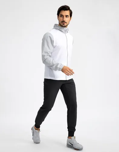 Vista 5 de Pudolla Pantalones deportivos ligeros para hombre, pantalones de entrenamiento para gimnasio y correr con bolsillos con cremallera para atletismo