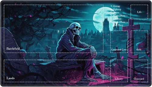 Vista 106 de Alfombra de juego con zonas para juego de cartas MTG, alfombras de juego de mesa, alfombras de juego de mesa de Magic, 61x35.5 cm, alfombra de juego