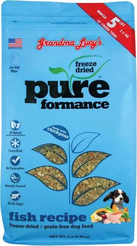 Vista 10 de GrandmaLucy Pureformance - Receta de pollo liofilizada sin granos para perros, 1 libras
