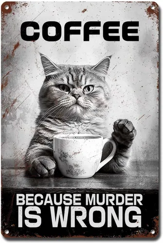 Vista 55 de Lygond Letrero de metal con texto en inglés «Bear That's What I Do I Drink Coffee I Hate People and I Know Things», decoración de invernadero