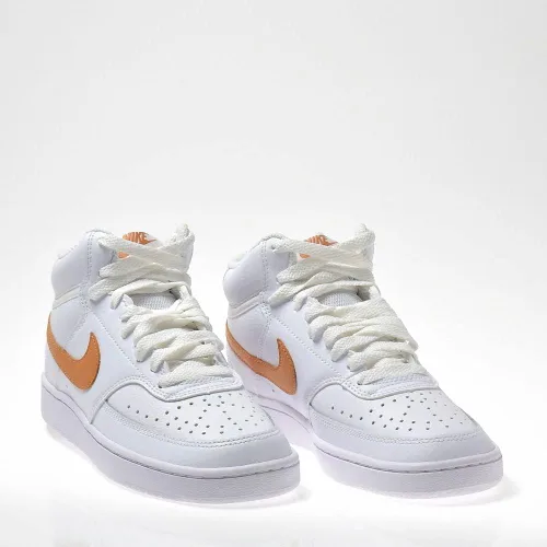 Vista 3 de Nike Tenis Court Vision Mid para mujer, NegroBlanco, 7