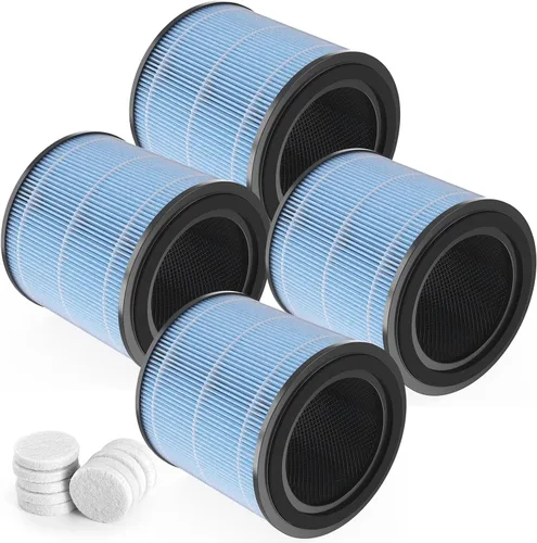Vista 8 de Paquete de 2 filtros de repuesto AP0601 compatibles con purificador de aire AIRTOK AP0601, parte # AP0601-RF, con tabletas de aromaterapia