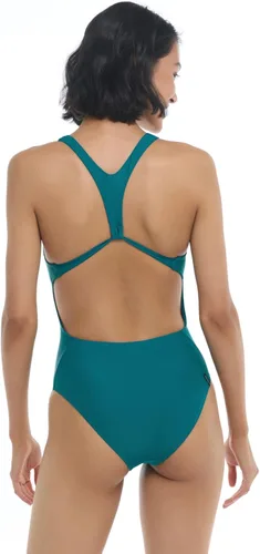Vista 3 de Body Glove Traje de baño de una pieza sólido Smoothies Mylene para mujer con espalda cruzada, Kingfisher