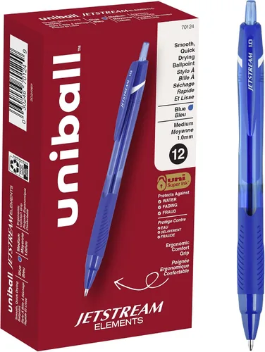 Vista 11 de Uniball Jetstream 101 - Bolígrafo de punta media (0.039 pulgadas), color rojo Hybrid ink: gel smoothness with quick-dry speed, smudge-resistant