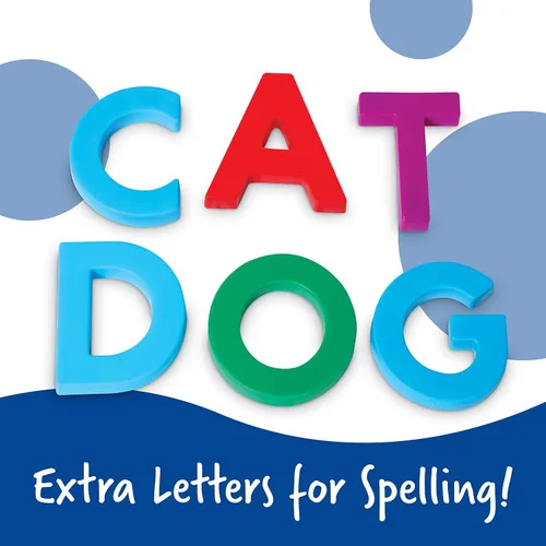 Vista 4 de Learning Resources Juego de letras mayúsculas y minúsculas magnéticas (80 piezas)