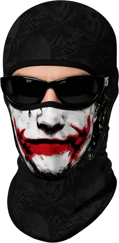 Vista 22 de Pasamontañas 3D, máscara de cara completa, resistente al viento, máscara de esquí con calavera táctica para motocicleta, ciclismo, Halloween 4