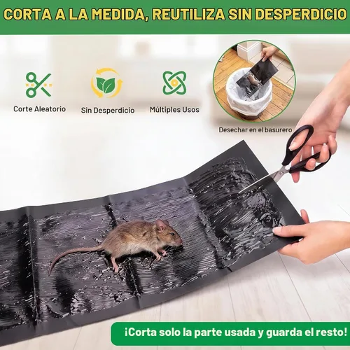 Vista 4 de Trampas de pegamento súper grandes para ratones, trampas adhesivas