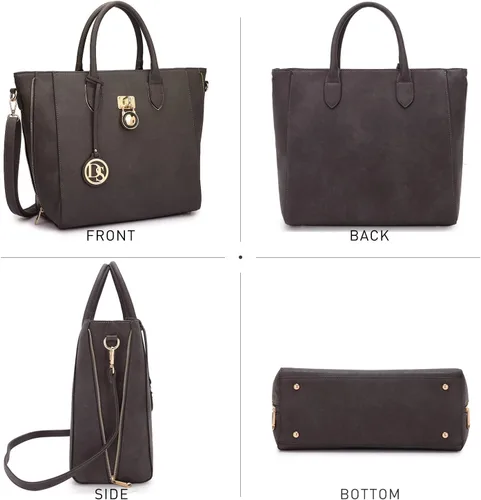 Vista 4 de Dasein Bolso grande para mujer, bolso de hombro con asa superior para el trabajo