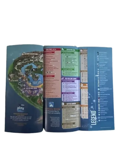 Vista 2 de Disney Parks Guide Map Information Single Brochure Animal Kingdom Disney World