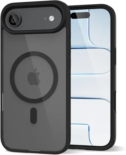 Vista 54 de oakxco Funda magnética transparente compatible con Magsafe, bonita funda delgada y transparente de poliuretano termoplástico no amarillenta, carcasa
