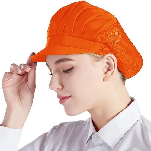 Vista 20 de Nanxson 3 piezas Gorra de chef para cocina, gorro de cocina, redes para el cabello de malla, servicio de alimentos CF9033 Negro*3 piezas