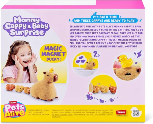 Vista 9 de Pets Alive Mommy Capybara and Baby Surprise by ZURU