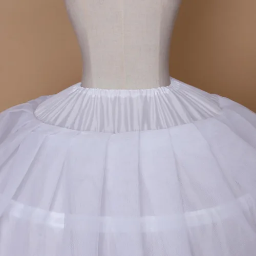 Vista 5 de BBSET Falda de crinolina hinchada de tul para mujer, con 6 argolla y 2 bolsillos, falda larga para quinceañera, boda, vestido de novia, vestido