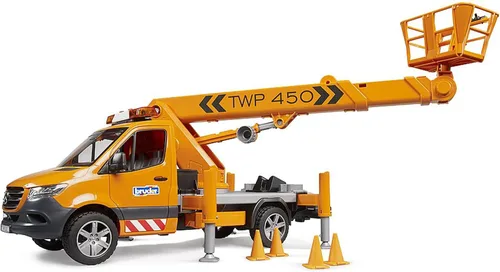 Vista 2 de Bruder 02679 MB Sprinter camión de servicio/grúa, cesta hombre w L/S módulo