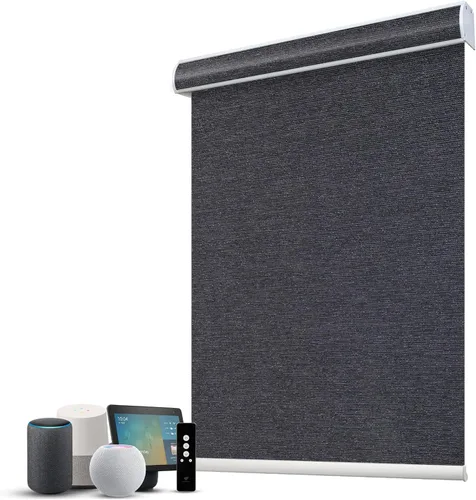 Vista 60 de SmartWings Persianas Motorizadas con Filtro de Luz, Compatible con Matter Thread Homekit Z-Wave Alexa Google, Persianas con 70% de Opacidad Safari