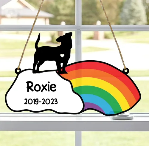 Vista 96 de LOVELYPOD Rainbow Bridge - Regalos conmemorativos para mascotas, regalos conmemorativos para perros afganos por pérdida de sabueso afgano, regalo