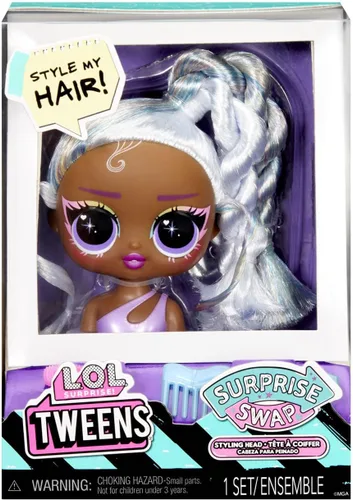 Vista 4 de L.O.L. Surprise! Tweens Surprise Swap - Cabezales de peinado que incluyen fabulosos accesorios para el cabello y un hermoso cabello, gran regalo