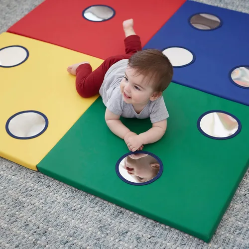 Vista 11 de ECR4Kids SoftZone 123 Look at Me - Tapete de actividades plegable, surtido Variado
