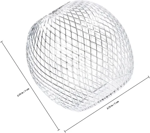Vista 2 de Pantalla de lámpara de metal, pantalla de lámpara para el hogar, sombra de polvo para pantalla de luz de lámpara, 1 ud
