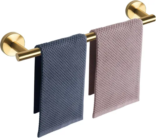 Vista 15 de NearMoon - Barra para toallas de baño, accesorios de baño de acero inoxidable, para toalla de ducha para baño, soporte de toalla montado en la pared