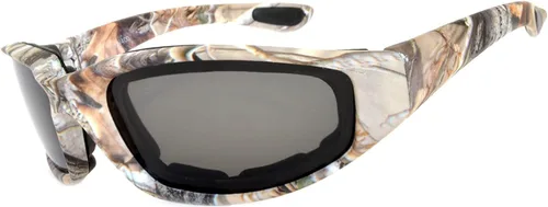 Vista 24 de OWL Gafas de espuma acolchadas para motocicleta, lente transparente con espejo ahumado