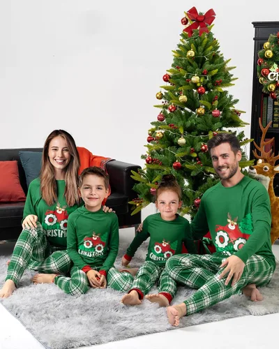 Vista 2 de Rnxrbb Set Family Christmas Pajamas Holiday Xmas Pjs