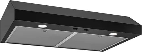 Vista 14 de Broan-NuTone Campana extractora negra de 30 pulgadas para debajo del gabinete, potencia silenciosa de confianza con 350 CFM, 1.5 Sones para una Negro