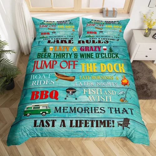 Vista 43 de Erosebridal Funda de edredón de ancla náutica, juego de ropa de cama con brújula oceánica, tamaño individual para niños, adolescentes, adultos