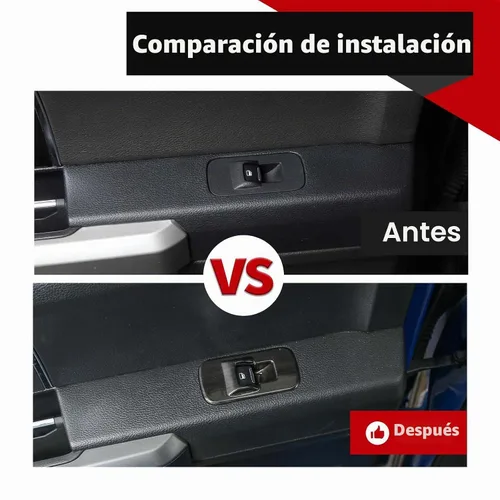 Vista 3 de Voodonala para F-150 2015-2020 Panel de elevación de ventana de puerta de coche para Ford F150 2015-2020 Adornos