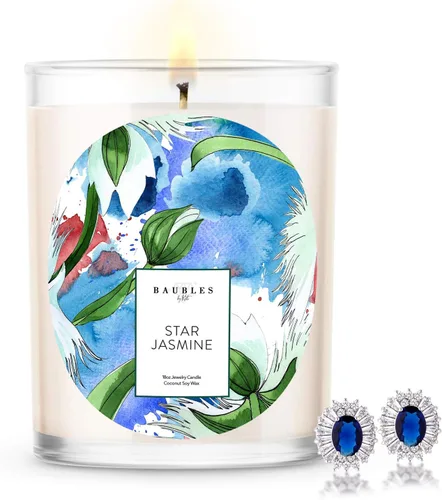 Vista 12 de Baubles Vela Premium Perfumada de Bambú y Joyería con Colgante Sorpresa en el Interior Vela Grande de 18 oz Hecha en EE.UU. Libre de Parafina