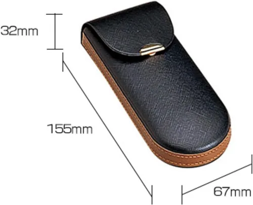 Vista 2 de M-world Estuche para gafas de ojos delgado, ligero, semiduro (negro), Negro