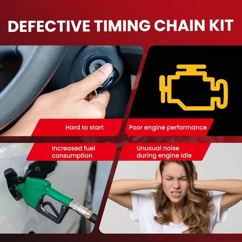 Vista 7 de Kit de cadena de distribución con 2 piñones de sincronización de válvula variable de motor de admisión y escape, compatible con 2013 para Mini