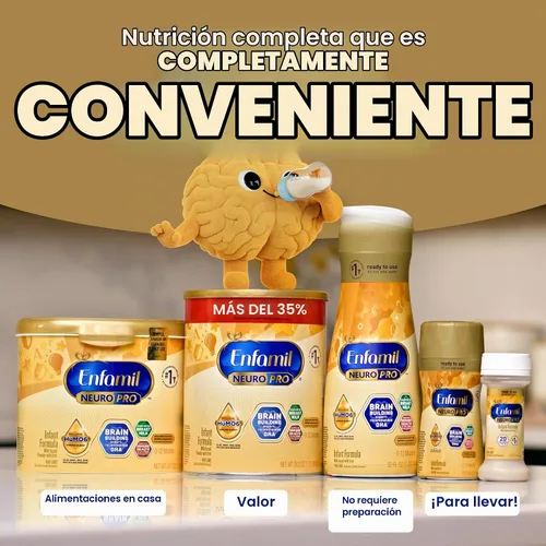 Vista 10 de Enfamil NeuroPro Baby Formula Brain Building Duo DHA y MFGM, 20.7 onzas