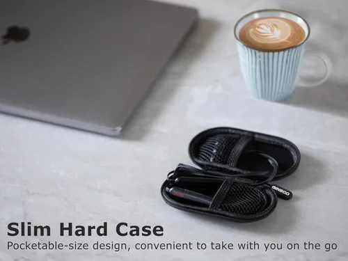 Vista 4 de Ginsco Estuche Mini-Portátil para Auriculares Beats Flex Inalámbricos con Micrófono Integrado, para Auriculares Apple EarPods con Cable/Auriculares
