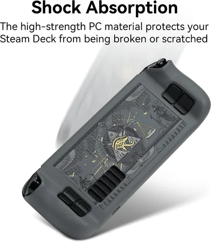 Vista 3 de GeekShare Funda protectora para Switch, funda delgada compatible con Nintendo Switch y Joy-Con - Absorción de golpes y arañazos - Land of Mystery