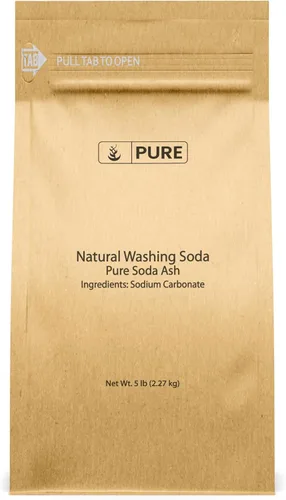 Vista 8 de Soda de lavado natural, o carbonato de sodio, limpiador, multiuso suavizador de agua y quitamanchas (disponible en 4 oz, 11 oz, 1 kg, 2 kg, y 5 lb).