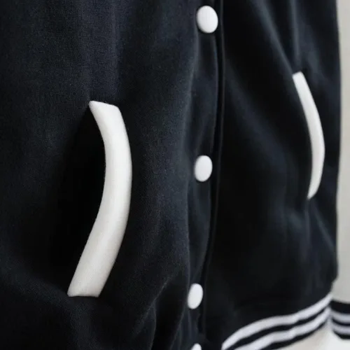 Vista 4 de ACEFAST INC Kpop Stray - Chaqueta de béisbol para niños con capucha, álbum Oddinary Felix Hyunjin Bangchan, chaqueta deportiva casual Varsity