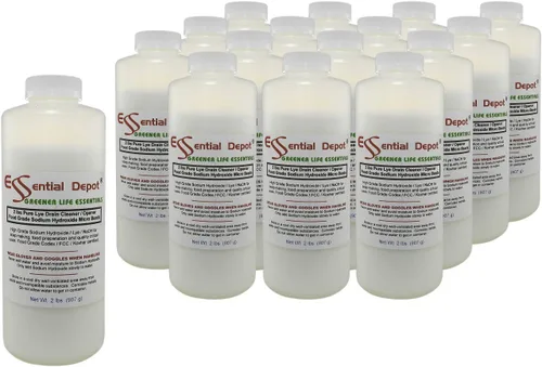 Vista 11 de Essential Depot Botella de 40 libras de hidróxido de sodio de grado alimenticio Micro perlas de tamaño uniforme (cuentas o partículas) – Limpiador