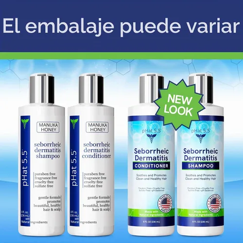 Vista 2 de Champú y acondicionador pHat 5.5 para seborrea y dermatitis