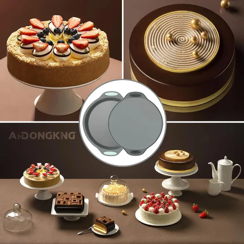 Vista 6 de Molde de silicona para tartas, molde redondo para pastel de Charlotte, molde para hornear para queso, chocolate, pastel de arcoíris, pastel