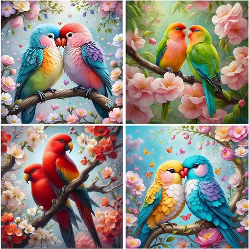 Vista 13 de 4 paquetes de pintura por números para adultos, pintura al óleo acrílica de animales por números sobre lienzo, kits de pintura para adultos por