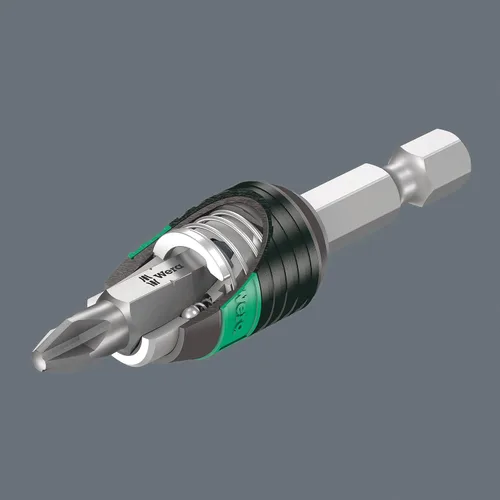 Vista 4 de Wera - 5052502001 889/4/1 K Rapidaptor Soporte de brocas universal para accionamientos hexagonales de 1/4", 2" de largo